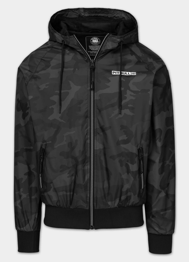 Pitbull sports Transitional hooded jacket ATHLETIC logo-camo